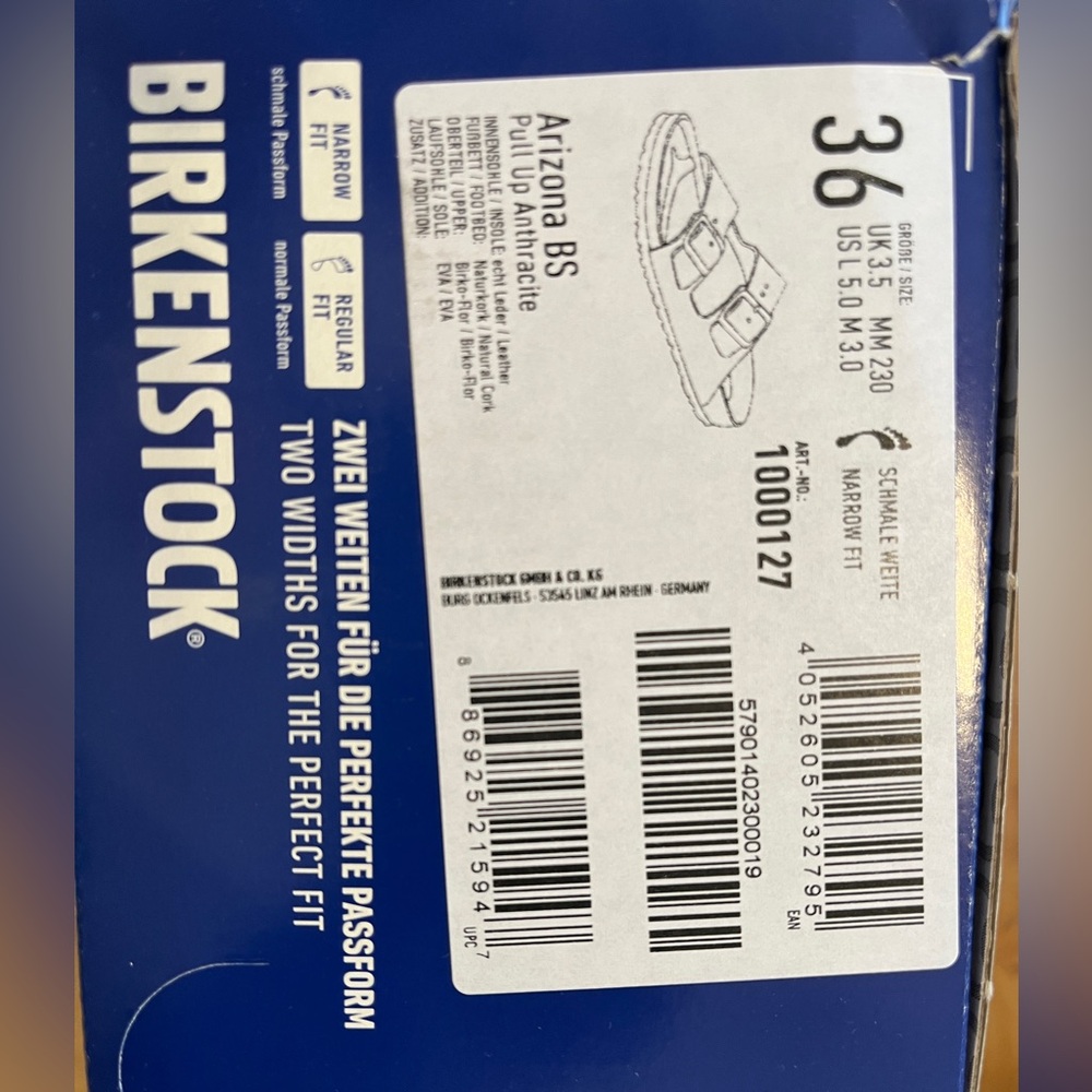 Birkenstock Blue Box Packaging